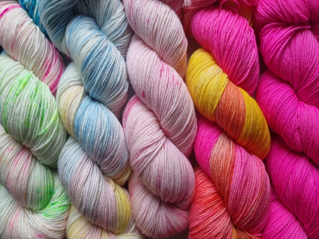 merinoull flerfarget garn