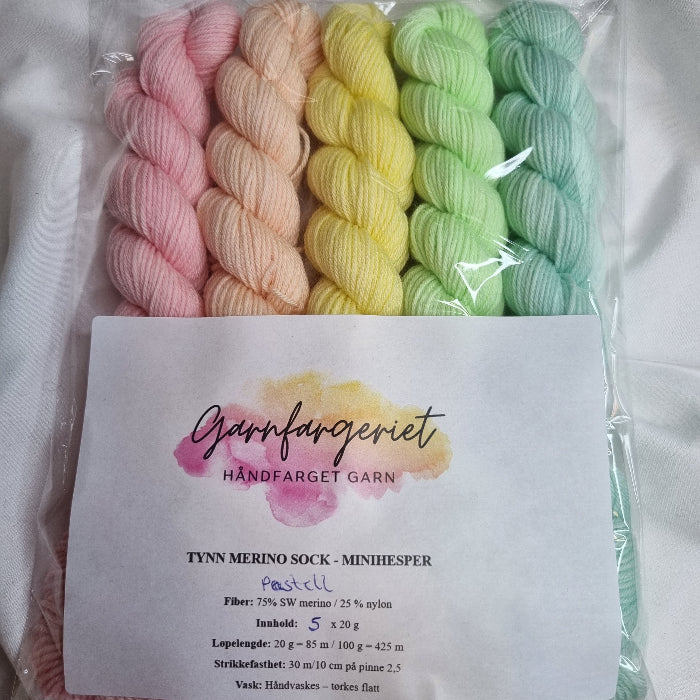 Tynn Merino Sock Mini Pastell 1