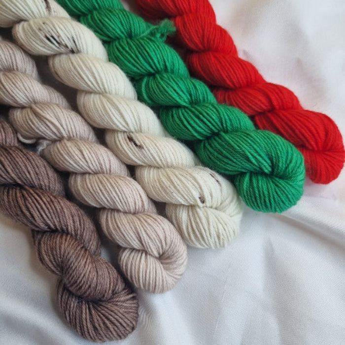 Tynn merino Sock mini mix # 1