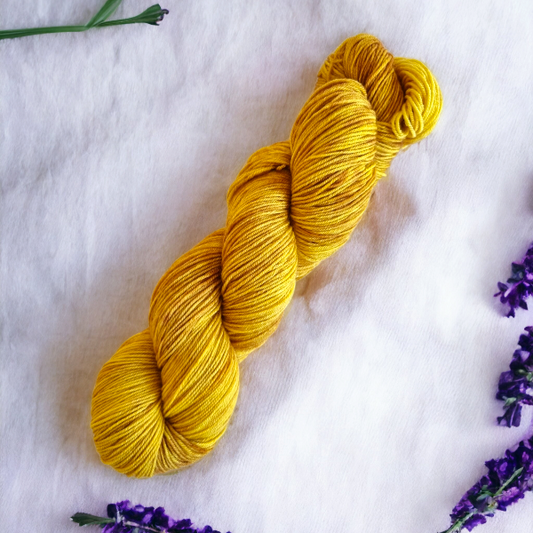 Tynn merino Solsikke