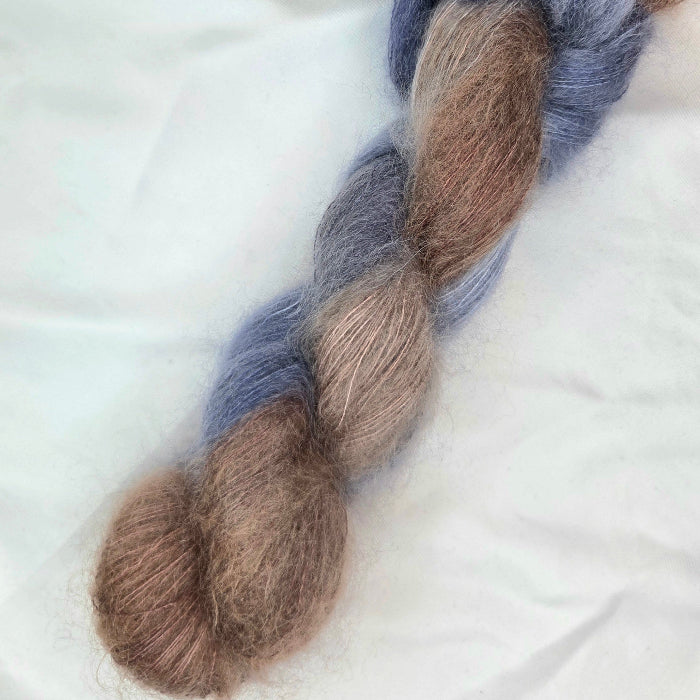 Blåskjell - Tynn Silk Mohair