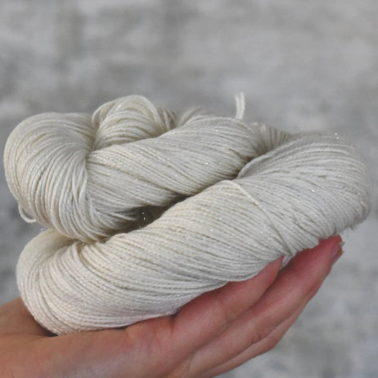 Tynn Merino Glitter Silver, ufarget