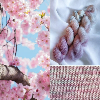 Tynn Merino Kirsebærblomst 1