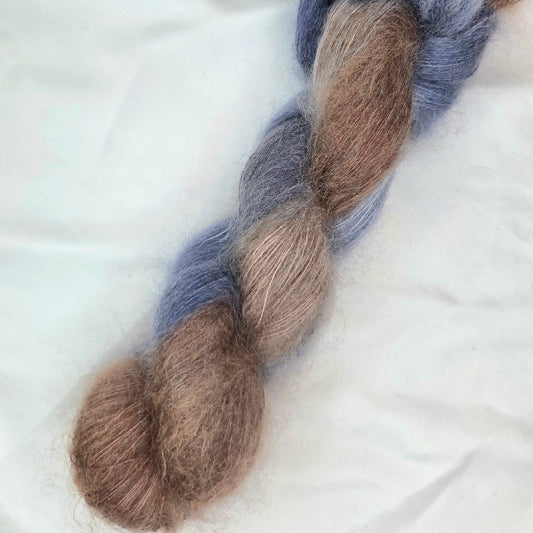 Blåskjell - Tynn Silk Mohair
