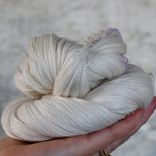 Merino Silk følgetråd, ufarget